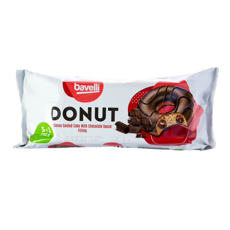 Bavelli Donut Chocole / Suklaatäytedonitsi 240g - Täytekeksit ja vohvelit - 18137 - 1