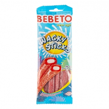 Bebeto Wancky Sticks/ Mansikka-Vanilja Karkki 75g - Irtomakeiset - 817 - 1
