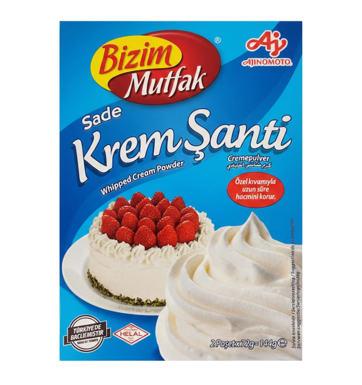 Bizim Mutfak Krem Santi / Kermavaahto 2x72g - Vanukkaat ja jälkiruoka-ainekset - 19387 - 1