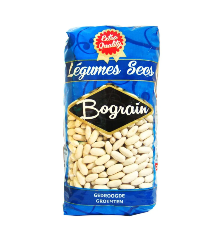 Bograin Haricots White Beans/ Valkoiset Pavut 1kg - Kuivatut pavut - 17027 - 1