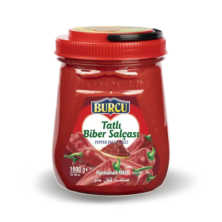 Burcu Biber Salcasi Tatli / Paprikatahna mieto 1600g PET - Tomaatti- ja paprikasäilykkeet - 1027 - 1