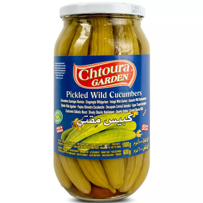 Chtoura Garden Pickledn Wild Cucumbers / Villikurkku 1kg CAM - Kurkkusäilykkeet - 11487 - 1