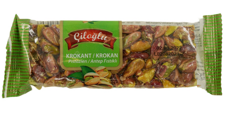 Ciloglu Krokan Antep Fistikli / Pistaasipatukka 40g - Patukat - 1407 - 1