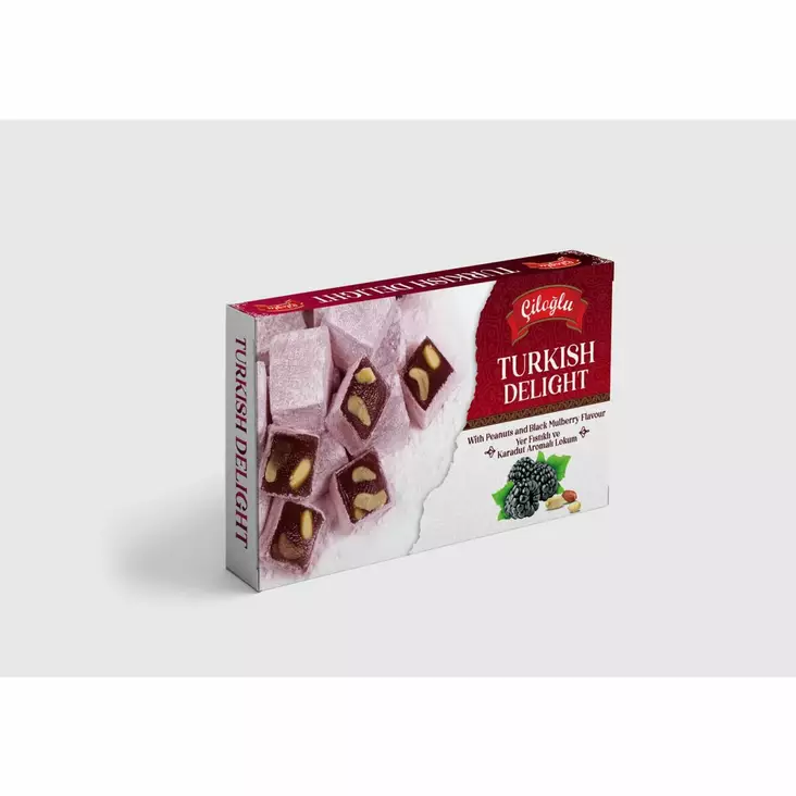 Ciloglu Turkish Delight Yer Fistikli Ve Karadut Aromali Lokum 300g - Turkish Delight & Halvat - 10077 - 1