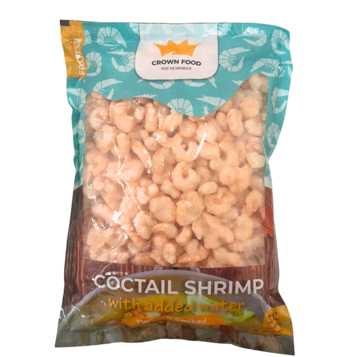 Crown Food Cocktail Shrimps P&C with added water 100/200 1kg - Pakasteäyriäiset - 17457 - 1