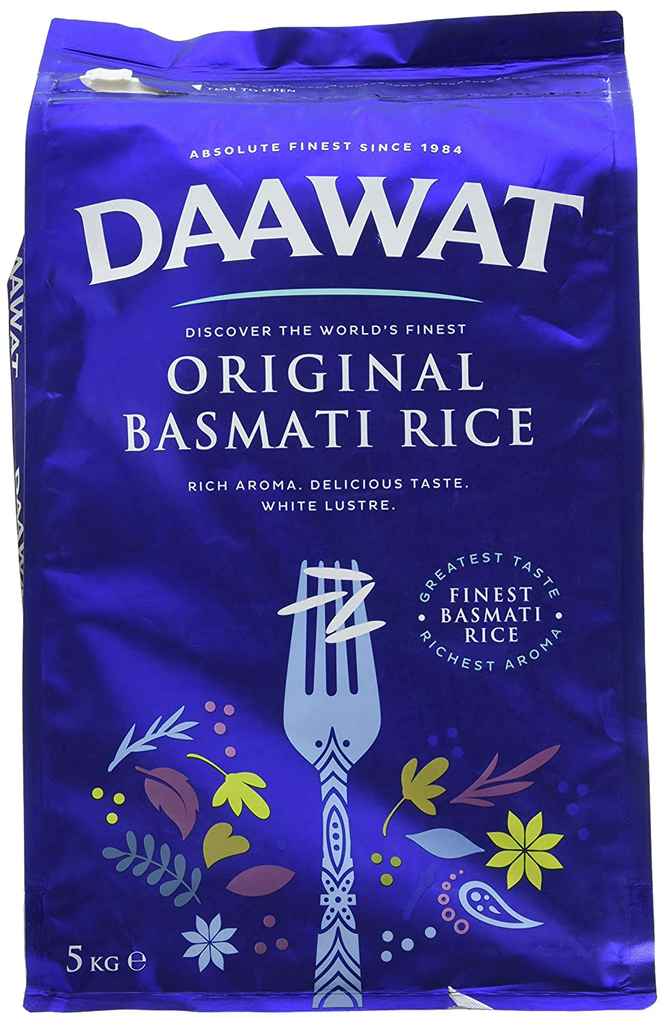 Daawat Original Basmati Rice/ Basmatiriisi 5kg - Basmatiriisit - 8307 - 1