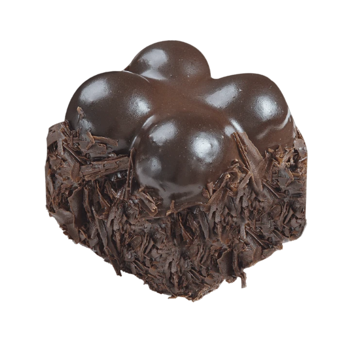 Maun Dark Profiterole Square Mono Cake 9pcs 1,485kg - Pakastemakeiset ja -jälkiruoat - 18717 - 1