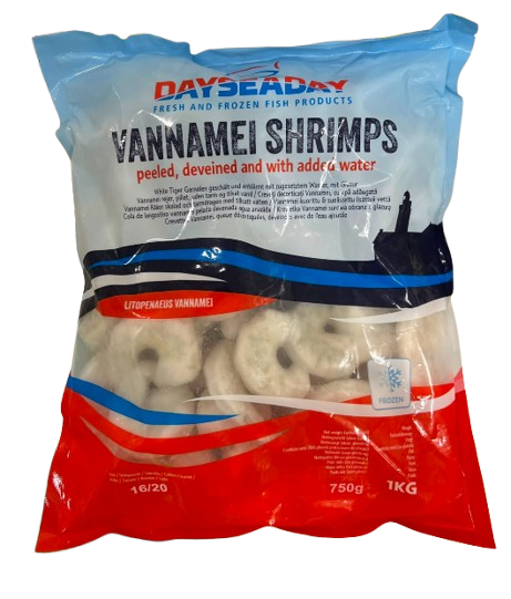 Dayseaday Black Tiger P&D/ Katkarapu 16/20 20% 800g/1Kg - Pakasteäyriäiset - 21117 - 1