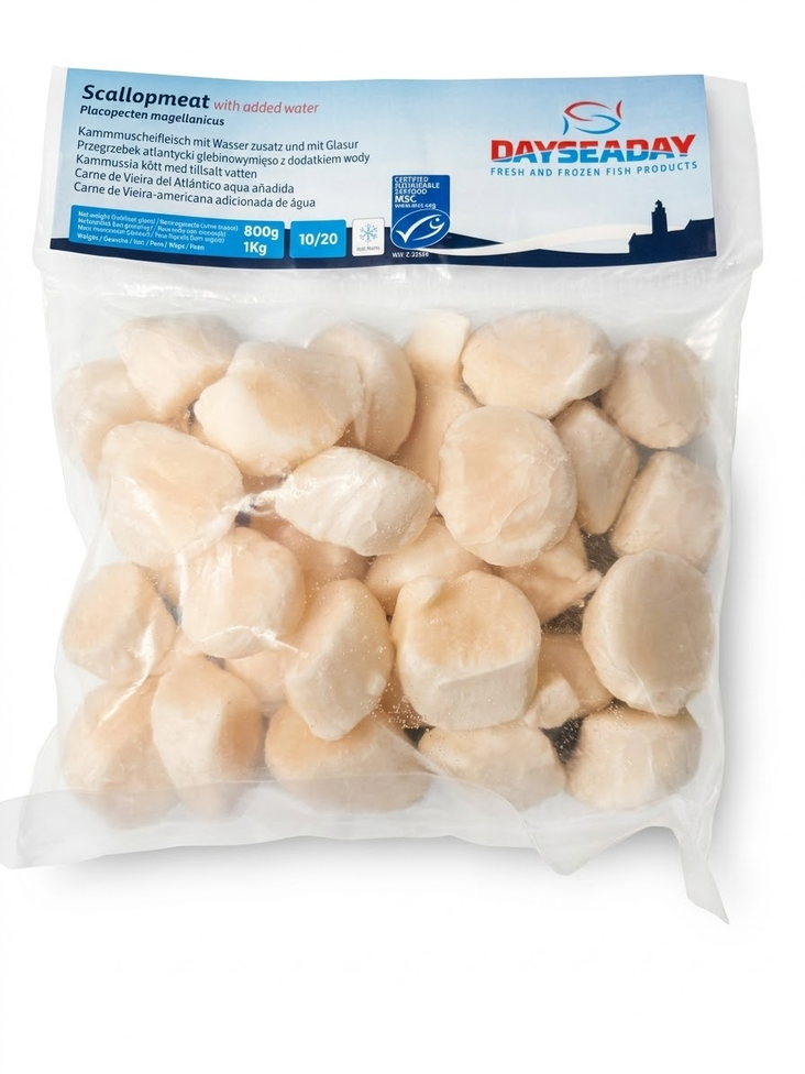 Dayseaday Japanese Scallopmeat 1kg - Pakasteäyriäiset - 13657 - 1