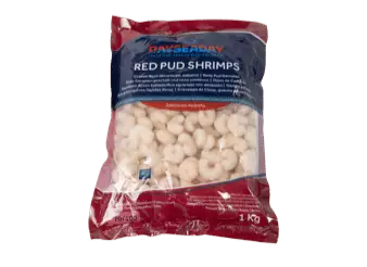 Dayseaday Red Pud Shrimps 50/70 30% 1Kg - Pakasteäyriäiset - 7347 - 1