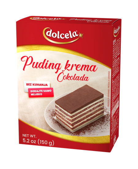 Dolcela Krema za kolace cokolada / Suklaa makuinen kermajauhe 150g - Vanukkaat ja jälkiruoka-ainekset - 14937 - 1