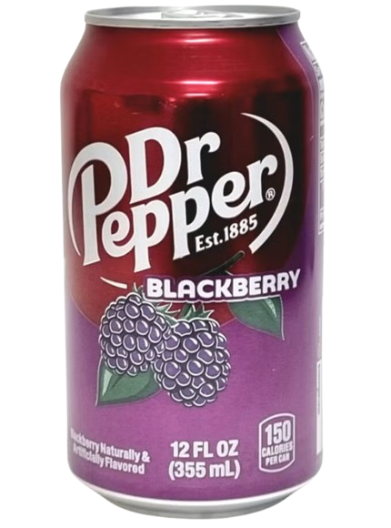 Dr Pepper Blackberry Virvoitusjuoma 355ml TNK - Limonadit ja virvoitusjuomat - 21297 - 1