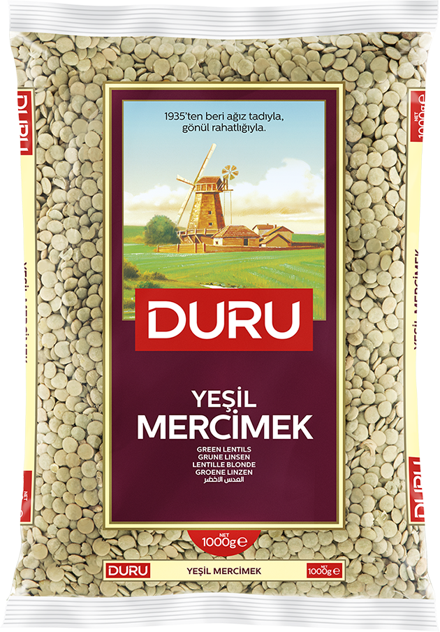 Duru Yesil Mercimek / Vihreät linssit 1kg - Linssit - 2267 - 1