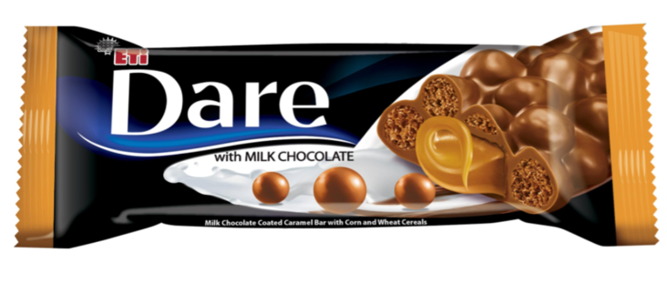 Eti Dare Bar Caramel with Milk Chocolate/ Kinuski-maitosuklaapatukka 28g - Patukat - 19517 - 1