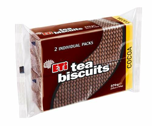 Eti Tea Biscuits Cocoa Kaakao Keksit 370g - Täytekeksit ja vohvelit - 11097 - 1