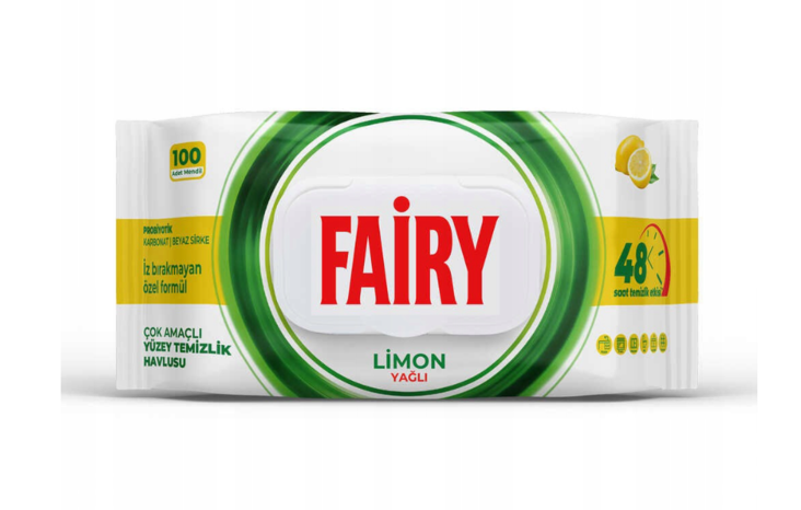 Fairy Lemoin Oil Cleaning Wipes/ Kosteuspyyhe 100kpl - Siivousvälineet ja tarvikkeet - 17737 - 1