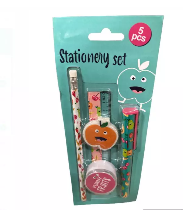 Funny Fruits Kynäsetti 5kpl - Koti ja käyttötavara - 13057 - 1