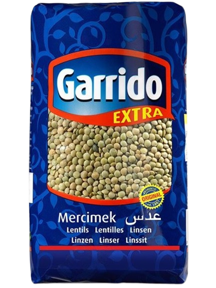 Garrido Extra Yesil Mercimec Vihreä Linssi 4mm 1kg - Linssit - 15637 - 1