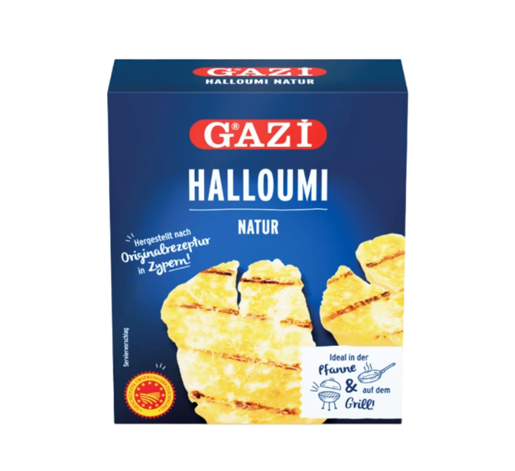 Gazi Halloumi Natur / Halloumijuusto 43% 250g - Halloum-juustot - 19227 - 1