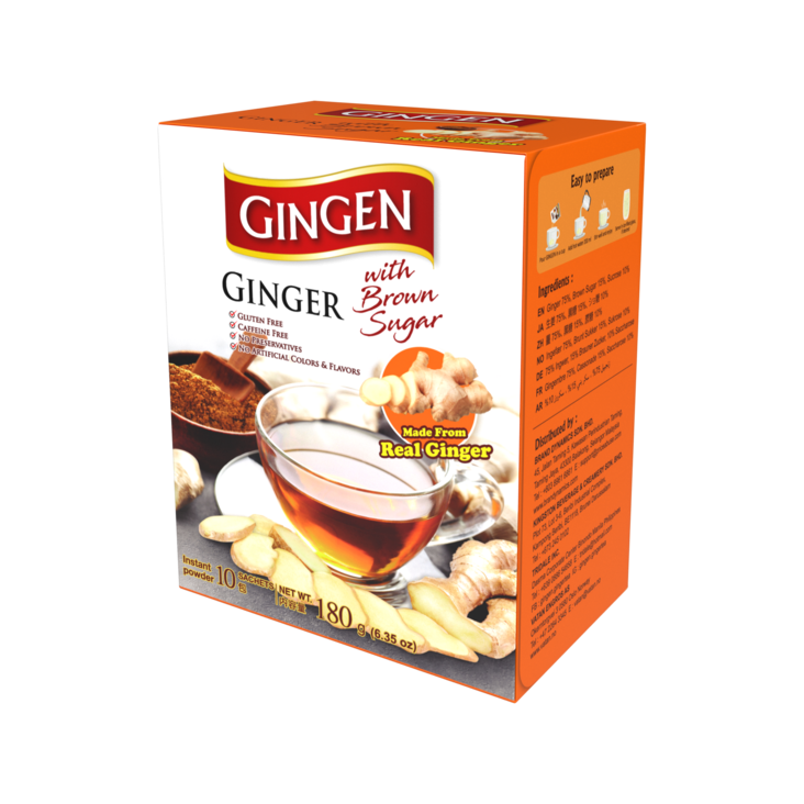 Gingen Ginger Tea with Brown Sugar/ Inkivääri tee 180g - Terveys teet - 20697 - 1