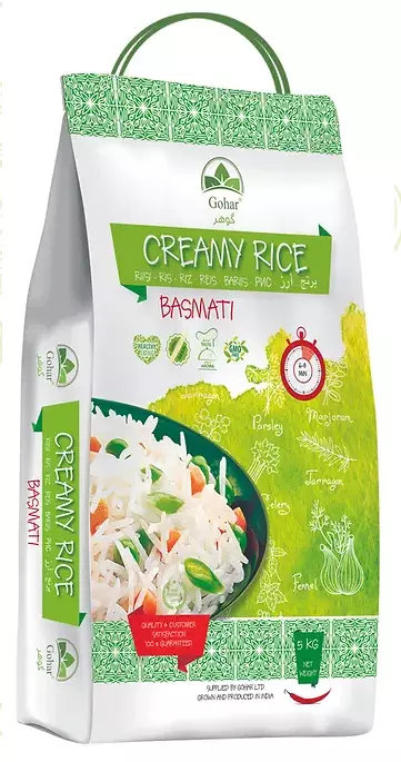 Gohar Creamy Basmati Rice / Basmatiriisi 5Kg - Basmatiriisit - 2627 - 1