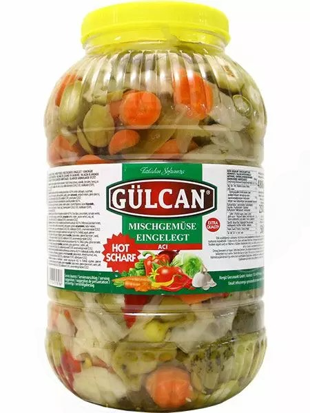 Gulcan Tursu Karisik/ Vihannessekoitus HOT 5/1 4,8KG - Vihannessäilykkeet - 14067 - 1