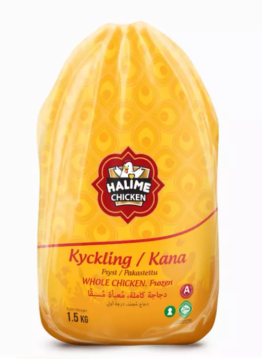 Halime Chicken Kokonainen Broileri Pakaste 1.5kg - Kana pakasteet - 14177 - 1