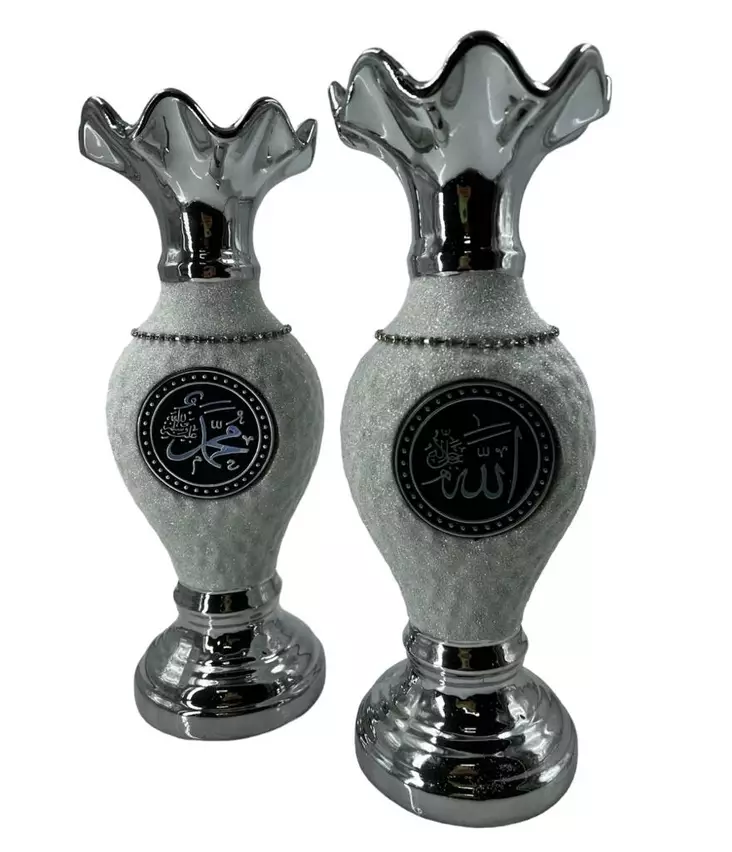 Hopeinen Maljakko 2kpl 45-4 - Koriste-esineet - 11087 - 1