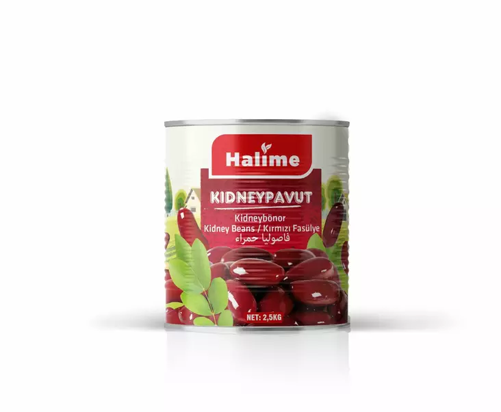 Halime Kirmizi Fasulye / Punaiset kidneypavut suolaliemessä 2500g TNK - Papu- ja linssisäilykkeet - 11657 - 1