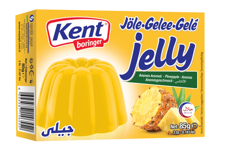 KB Jelly Pineapple / Ananaksen makuinen hyytelöjauhe 85g - Liivatteet ja muut hyytelöimisaineet - 18897 - 1