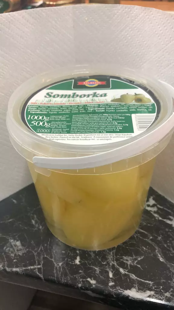 Kelmendi Somborka Hot / Tulinen paprika 1KG PET - Tomaatti- ja paprikasäilykkeet - 3347 - 1