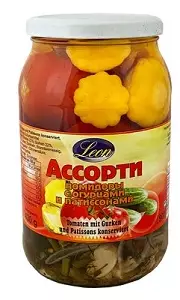 Leon Assorti (Tom+Patison+Gurk) / Tomat.kurp.kurkku säilyke 900ml CAM - Vihannessäilykkeet - 11927 - 1