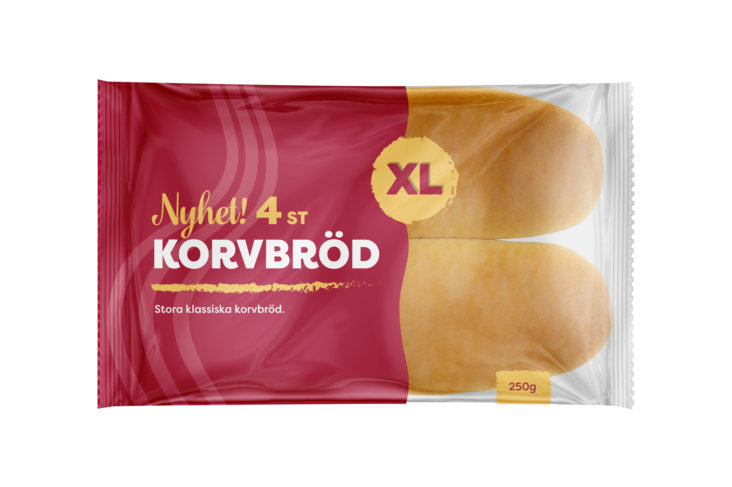 Liba Hotdog sämpylä 4kpl 250g - Patongit ja sämpylät - 18547 - 1