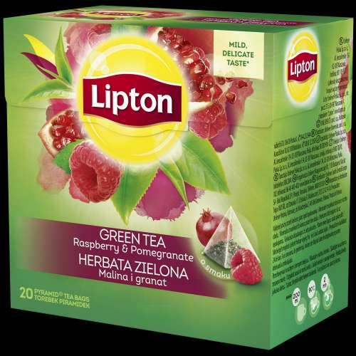 Lipton Green Tea Rasberry&Pomegranate Pyramidi Vihreä tee 20ps 36g - Vihreä tee - 13547 - 1