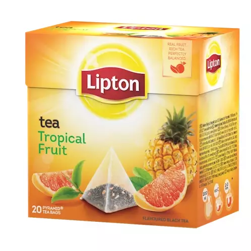 Lipton Balck Tea Tropical Fruit Pyramidi Musta tee 20ps 36g - Musta tee - 11207 - 1