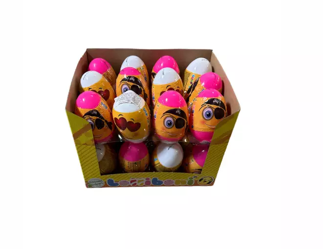 Lolliboni Funny Face Big Egg with candies 11,5cm - Irtomakeiset - 14167 - 1