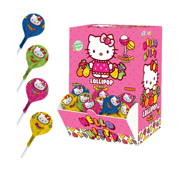 Lolliboni Hello Kitty Candy Chewing Gum 16g - Irtomakeiset - 10357 - 1