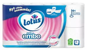 Lotus Soft Embo 8 rl wc-paperi - Talouspaperit ja WC-paperit - 14057 - 1