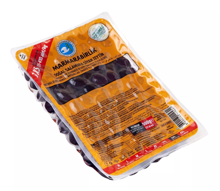 MB 3XS Siyah Zeytin / Musta Oliivi 500g VAKUM - Oliivisäilykkeet - 5967 - 1