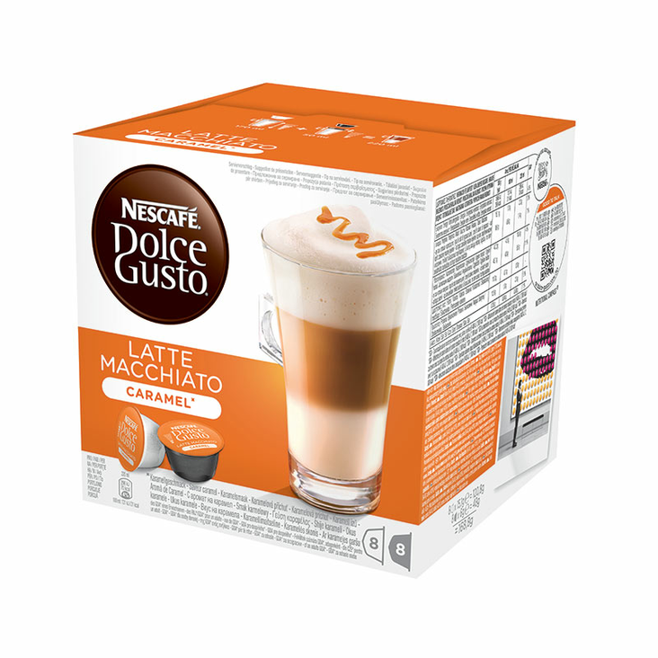 Nescafe Dolce Latte Macchiato Caramel Maitokahvikapseli 16*145.6g - Kahvit - 13577 - 1