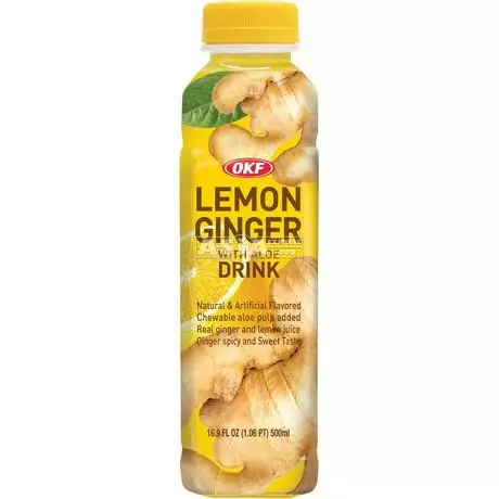 OKF Lemon Ginger With Aloe Drink 500ml PET - Limonadit ja virvoitusjuomat - 9287 - 1