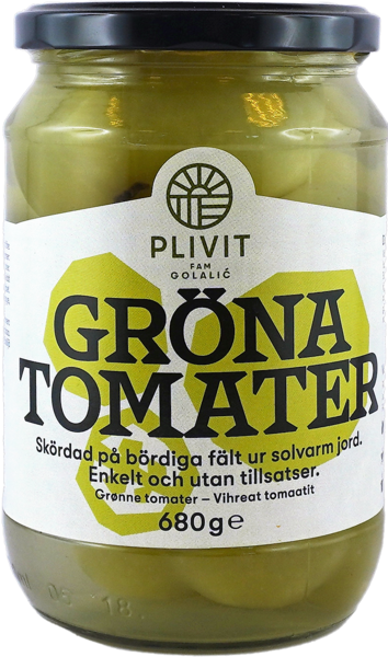 Plivit Gröna Tomater / Vihreät tomaatit 680g CAM - Tomaatti- ja paprikasäilykkeet - 20087 - 1