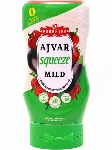 Podravka Ajvar Squeeze Scarf Mild 310g - Erikoiskastikkeet - 12567 - 1