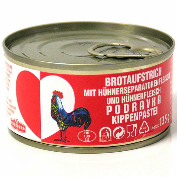 Podravka Brotaufstrich Dose/ Kanasäilyke 135g TNK - Kana- ja kalkkunasäilykkeet - 4327 - 1