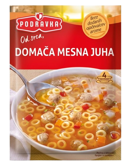 Podravka Domaca Mesna Juha Soppa 62g - Valmiskeitot ja valmisjauheet - 21027 - 1