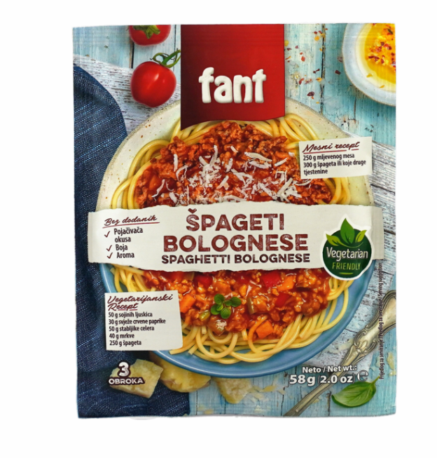 Podravka Fant Spagetti Mausteseos 58g - Maustesekoitukset - 16657 - 1