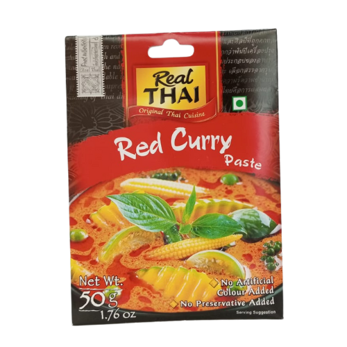 Real Thai Red Curry Paste / Punainen currytahna 50g - Chili-kastikkeet - 19197 - 1