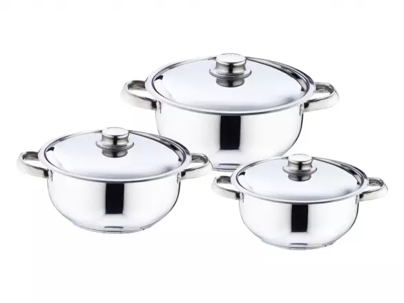 Safinox Eco Kannellinen Kattila Setti 6pcs (20,22,24cm) - Kattilat ja pannut - 13977 - 1