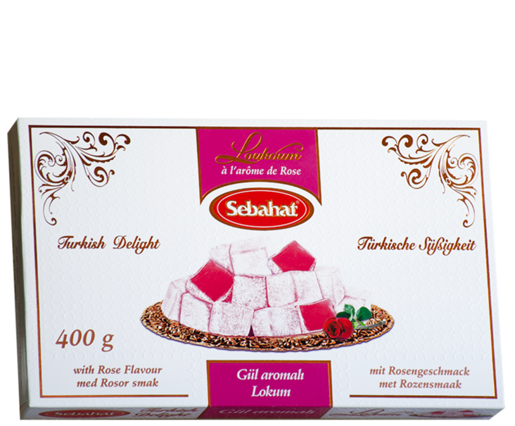 Sebahat Turkish Delight Rose/ Ruusun Makuinen Lokum 400g - Turkish Delight & Halvat - 16707 - 1