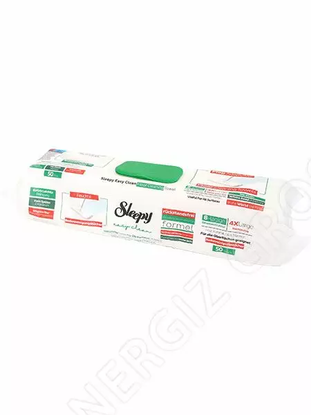 Sleepy Wet Wipe/ Kosteuspyyhe 50kpl - Siivousvälineet ja tarvikkeet - 14817 - 1